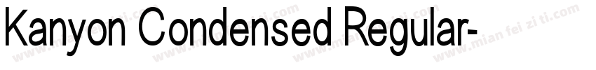 Kanyon Condensed Regular字体转换